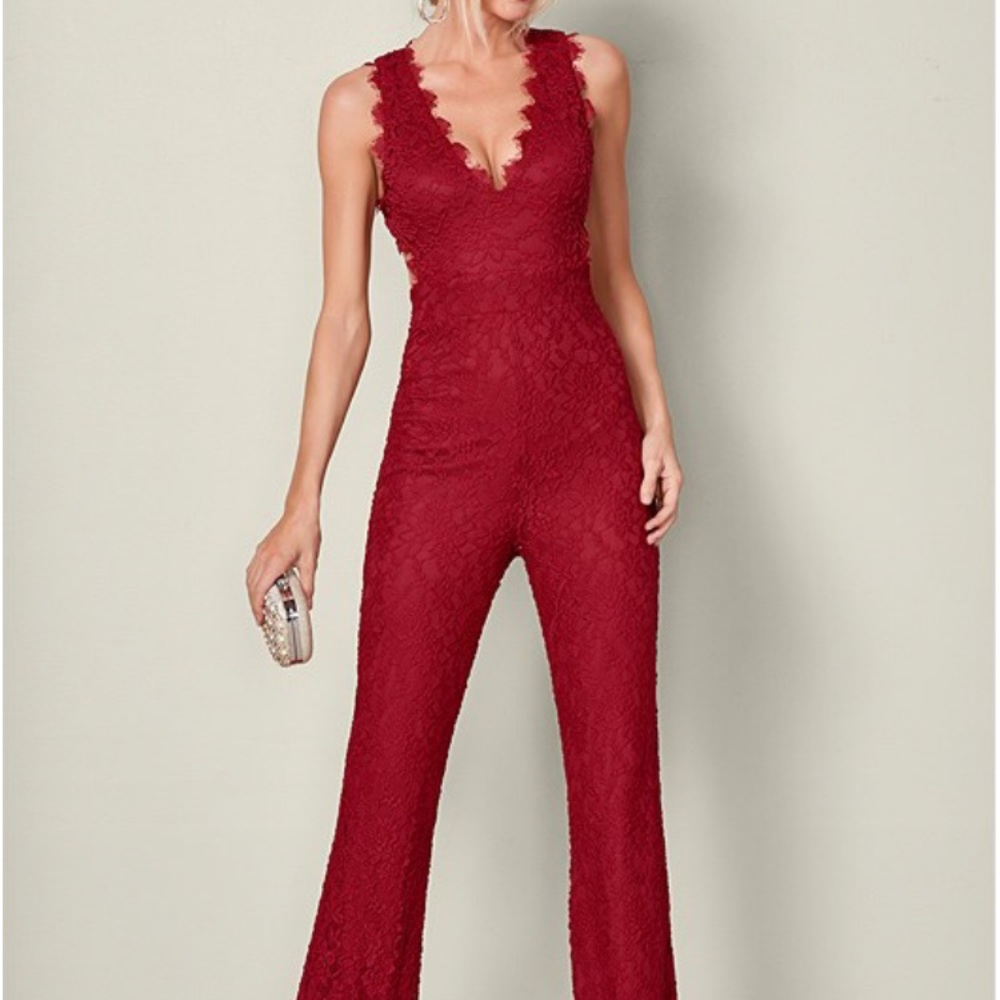 BLACK lace jumpsuit